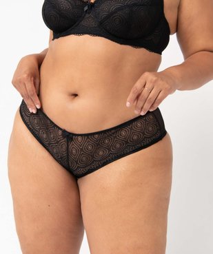 Shorty en dentelle et tulle femme grande taille vue1 - GEMO(HOMWR FEM) - GEMO