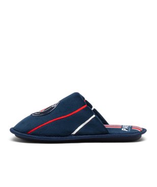 Chaussons garçon mules plates en velours imprimés PSG vue3 - PSG - GEMO