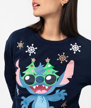 Sweat de Noël avec motif Stitch femme - Disney vue2 - LILO & STITCH - GEMO