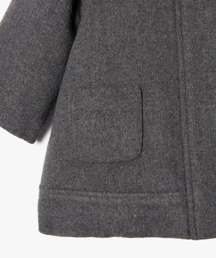 Manteau bébé fille doublé à capuche vue3 - GEMO 4G BEBE - GEMO