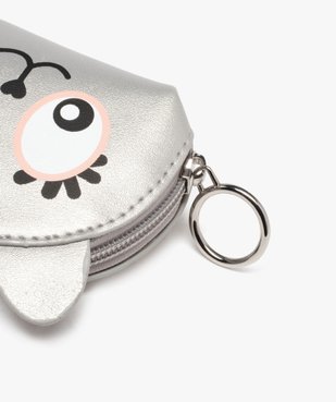 Porte-monnaie zippé tête de chat fille vue2 - GEMO (ENFANT) - GEMO