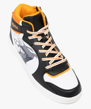 Baskets homme mid-cut à zip et col en mesh - Naruto vue6 - NARUTO - GEMO