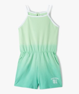 Combishort fille sportswear en jersey au coloris dégradé vue1 - GEMO (JUNIOR) - GEMO