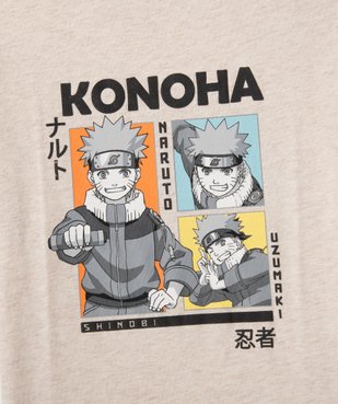 Tee-shirt manches courtes en coton imprimé garçon - Naruto vue2 - NARUTO - GEMO