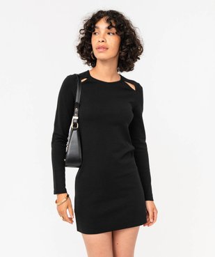 Robe en maille à manches longues femme vue1 - GEMO(FEMME PAP) - GEMO