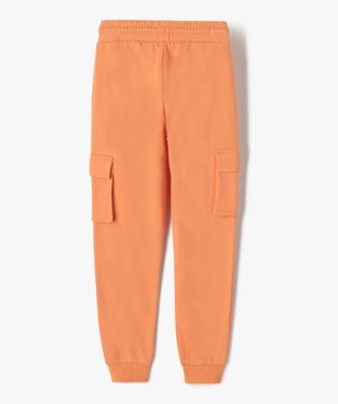 Pantalon de jogging fille avec poches à rabat vue3 - GEMO (JUNIOR) - GEMO