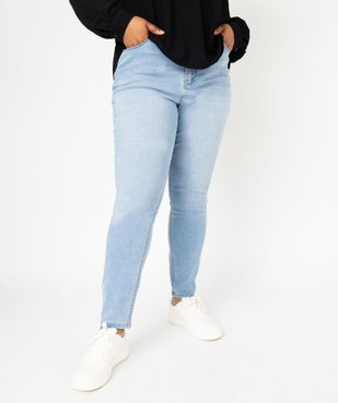 Jean slim stretch délavé femme grande taille vue1 - GEMO (G TAILLE) - GEMO