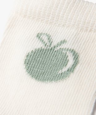 Chaussettes tige haute à motifs fruits bébé fille (lot de 5) vue4 - GEMO 4G BEBE - GEMO