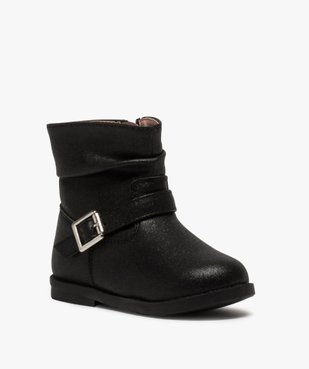 Bottines bébé fille irisées avec boucle métallique vue2 - GEMO(BEBE DEBT) - GEMO