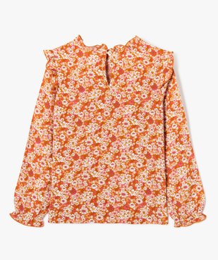 Chemise fleurie à manches longues fille - LuluCastagnette vue4 - LULUCASTAGNETTE - GEMO