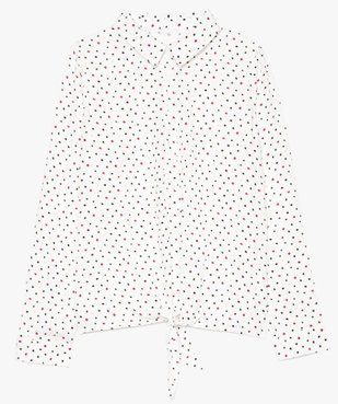 Chemise fille à motifs avec pattes à nouer dans le bas vue2 - GEMO (JUNIOR) - GEMO