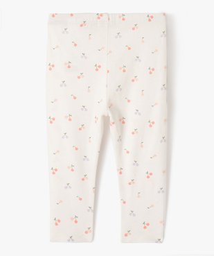 Legging long en coton stretch bébé fille vue3 - GEMO 4G BEBE - GEMO