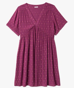 Robe manches courtes à motifs scintillants femme grande taille vue4 - GEMO (G TAILLE) - GEMO