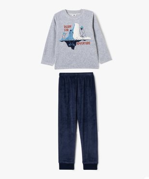 Pyjama en velours thème glaciers garçon vue1 - GEMO (ENFANT) - GEMO