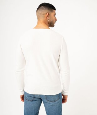 Pull en maille fine avec col fantaisie homme vue3 - GEMO (HOMME) - GEMO