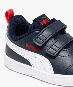 Baskets bébé bicolores à scratch – Puma Courtflex vue6 - PUMA - GEMO