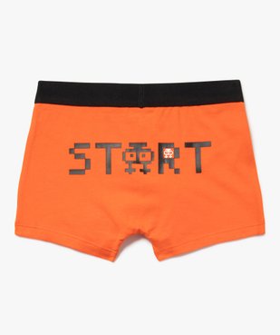 Boxers en coton stretch motif jeu vidéo (lot de 2) garçon vue2 - GEMO 4G GARCON - GEMO