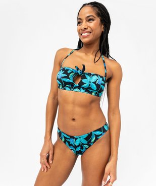 Bas de maillot de bain à motifs fleuris femme vue3 - GEMO 4G FEMME - GEMO