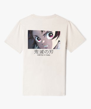 Tee-shirt manches courtes à motif manga garçon - Demon Slayer vue3 - DEMON SLAYER - GEMO