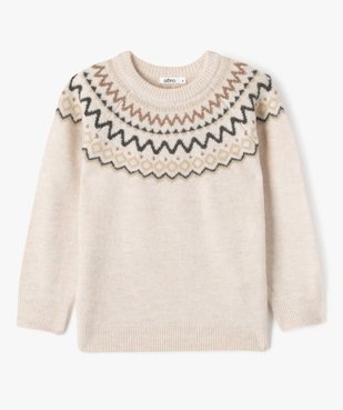 Pull en maille jacquard garçon vue2 - GEMO (ENFANT) - GEMO