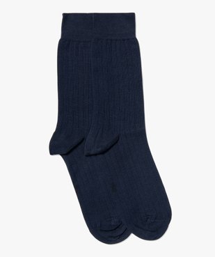 Chaussettes en maille côtelée homme (lot de 2) vue1 - GEMO(HOMWR HOM) - GEMO