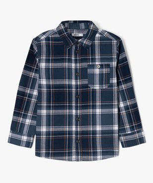 Chemise manches longues à carreaux garçon vue2 - GEMO (ENFANT) - GEMO