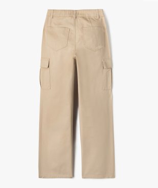 Pantalon cargo coupe straight à taille ajustable fille vue3 - GEMO 4G FILLE - GEMO