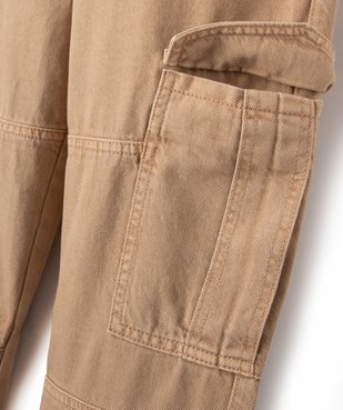 Pantalon cargo avec taille ajustable garçon vue3 - GEMO (JUNIOR) - GEMO