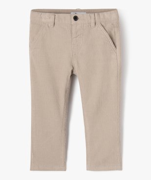 Pantalon en velours doublé jersey bébé garçon vue1 - GEMO(BEBE DEBT) - GEMO