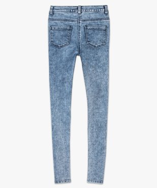 Jean fille coupe skinny effet neige vue3 - GEMO (JUNIOR) - GEMO