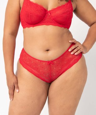 Shorty en dentelle et tulle femme grande taille vue1 - GEMO(HOMWR FEM) - GEMO