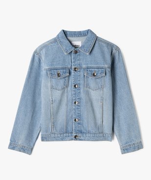 Veste en jean courte fille vue1 - GEMO 4G FILLE - GEMO