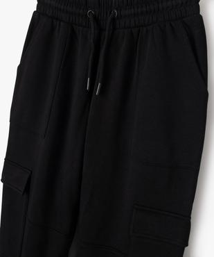 Pantalon de jogging avec poches à rabat fille vue2 - GEMO 4G FILLE - GEMO