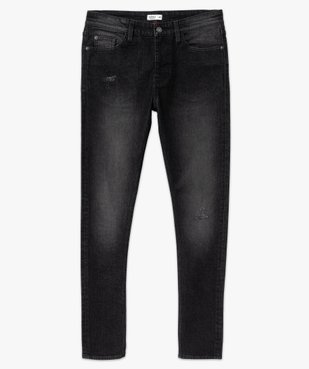 Jean skinny en coton stretch délavé homme vue4 - GEMO 4G HOMME - GEMO