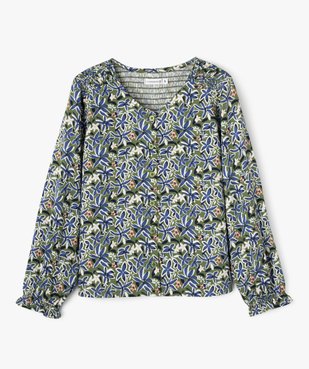 Chemise fleurie à dos smocké fille - LuluCastagnette vue1 - LULUCASTAGNETTE - GEMO