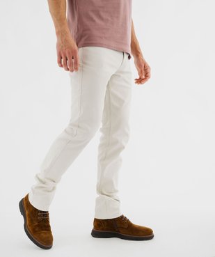 Pantalon en coton coupe Slim homme vue1 - GEMO 4G HOMME - GEMO