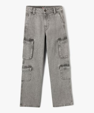 Jean cargo wide leg en denim délavé fille - Camps United vue1 - CAMPS - GEMO