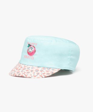 Casquette en toile imprimée et à paillettes bébé fille vue1 - GEMO(BEBE DEBT) - GEMO