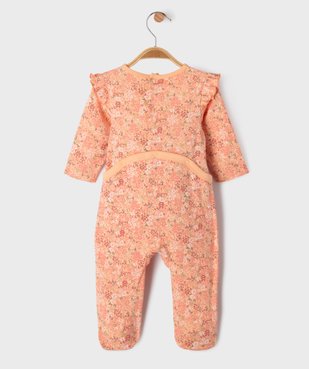 Pyjama en velours avec motif animal bébé vue3 - GEMO 4G BEBE - GEMO