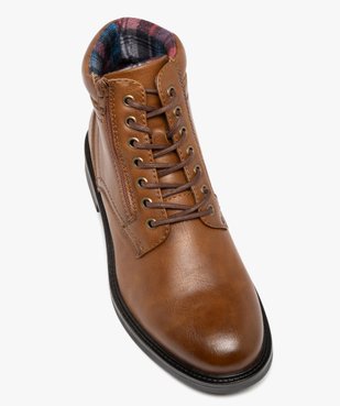 Boots à lacets et zip avec doublure chaude homme - Urban Step vue13 - URBAN STEPS - GEMO