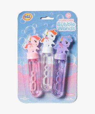 Mini baguettes à bulles de savon licorne (lot de 3) vue1 - AUTRES MARQUES - GEMO