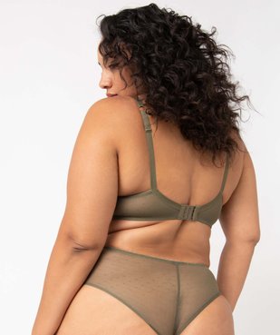 Soutien-gorge emboitant à armatures en dentelle grande taille vue2 - GEMO(HOMWR FEM) - GEMO