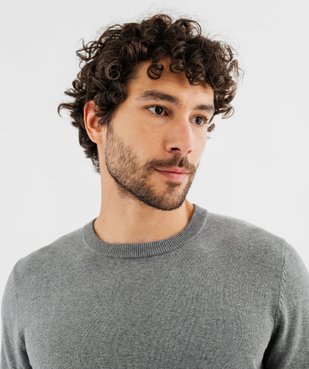 Pull à col rond en coton homme vue2 - GEMO (HOMME) - GEMO