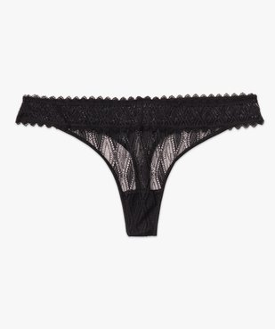 String en dentelle femme vue4 - GEMO(HOMWR FEM) - GEMO