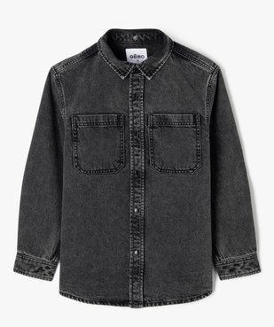 Chemise en jean avec capuche amovible garçon vue2 - GEMO (JUNIOR) - GEMO