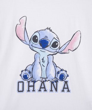 Tee-shirt manches courtes imprimé fille - Stitch vue2 - LILO & STITCH - GEMO