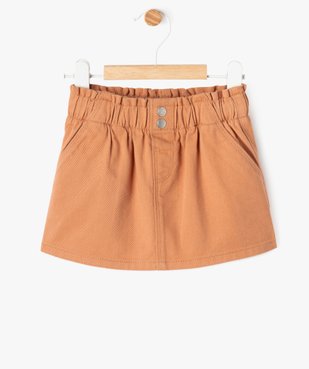 Jupe en jean bébé fille avec taille élastique vue1 - GEMO 4G BEBE - GEMO