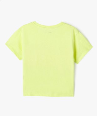 Tee-shirt à manches courtes coupe oversize fille vue3 - GEMO (ENFANT) - GEMO