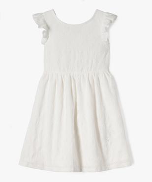 Robe brodée avec volants aux épaules fille vue1 - GEMO (ENFANT) - GEMO