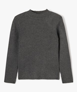 Pull en maille côtelée à col montant fille vue1 - GEMO (ENFANT) - GEMO